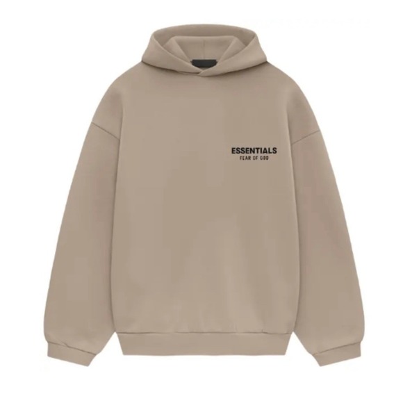 FEAR OF GOD ESSENTIALS FLEECE HOODIE II SS24 Desert Sand XL IN HAND Ready to shp - Picture 1 of 4